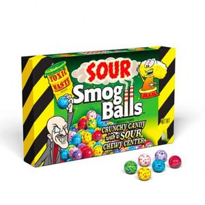 Hovedbilde Toxic Waste Sour Smog Balls Theatre Box 85g