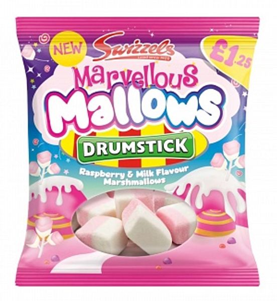 Marvellous Mallows Drumstick Swizzels 100g