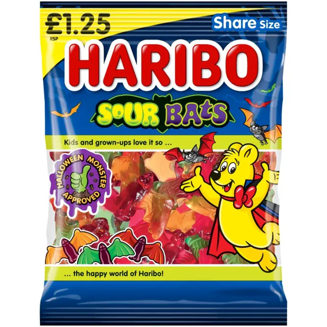 Hovedbilde Haribo Sour Bats 140g