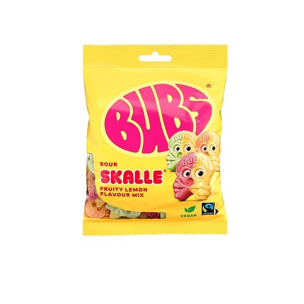 Bubs Sour Skalle Fruity Lemon Flavour 90g
