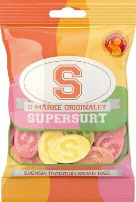 Hovedbilde S-Märke Supersurt 80g
