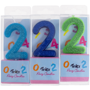 Hovedbilde Kakelys Med Glitter 2-Tall 6 cm Tinka Candle