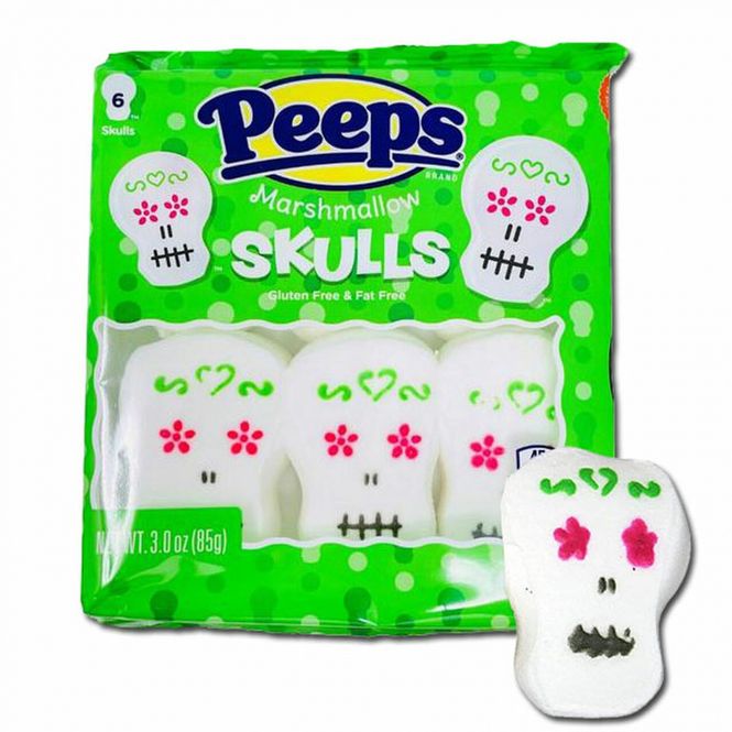 Hovedbilde Peeps Marshmallow Skulls 6 Stk 85g
