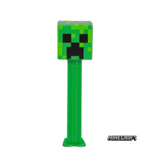 Hovedbilde PEZ Figur + 3 PK Drops - Minecraft Creeper
