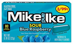 Hovedbilde Mike And Ike Sour Blue Raspberry 22g