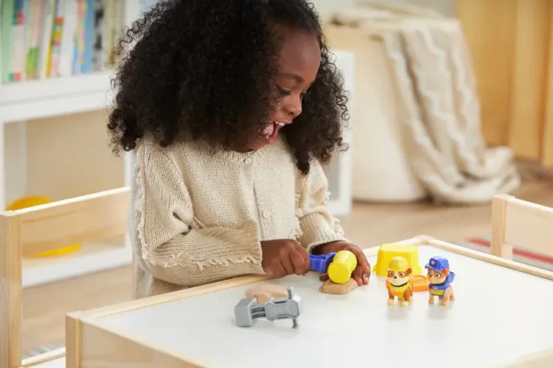Paw Patrol Rubble & Crew Rubble & Mix Build-It Pack Kinetic Sand