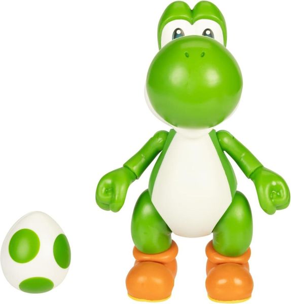 Super Mario Figur 10 cm - Green Yoshi Med Green Egg