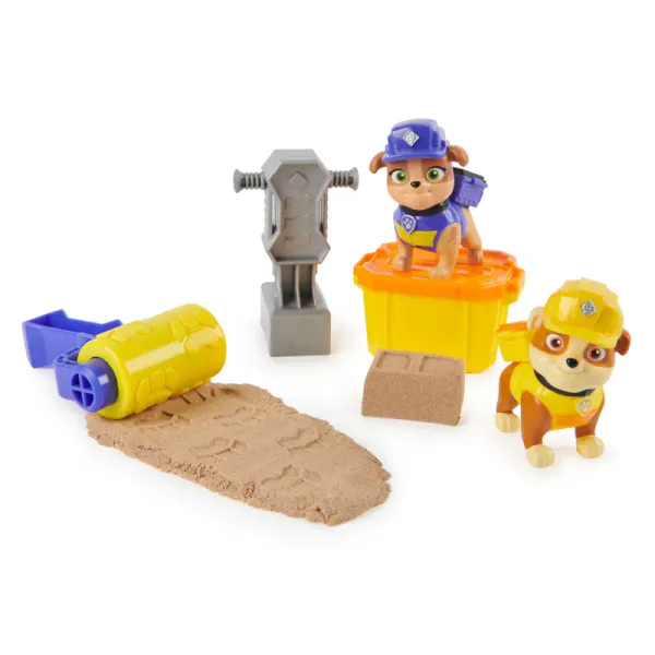Paw Patrol Rubble & Crew Rubble & Mix Build-It Pack Kinetic Sand