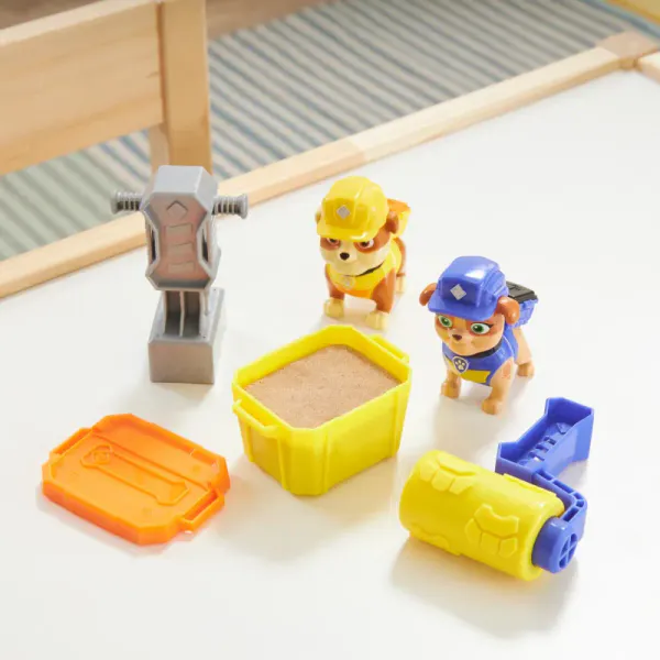 Paw Patrol Rubble & Crew Rubble & Mix Build-It Pack Kinetic Sand